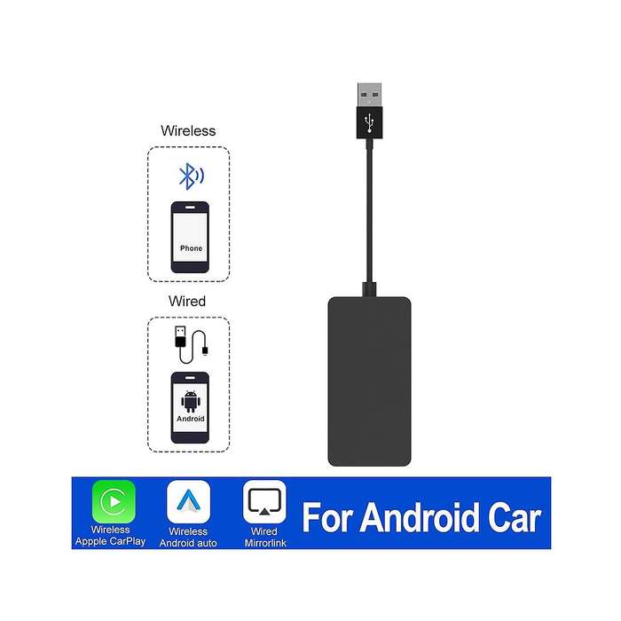 Usb Car Power Supply Adapter Carplay+android Auto Power Supply Box Wireless Carplay Android Auto Pl