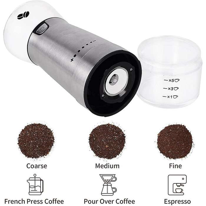 USB Rechargeable Coffee Grinder Mill Portable Electric Coffee Bean Pepper Grinding Device Household