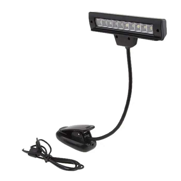 Usb Rechargeable Music Stand Light 10 Bright Led,nightstand Lamp Desk Reading Lamp