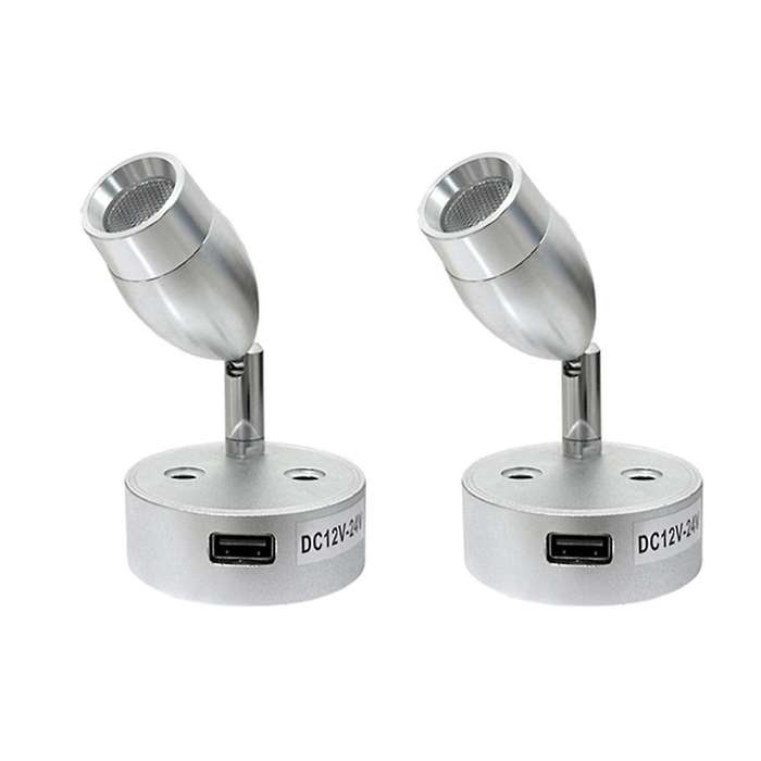 Usb Rv Lights Interior Reading Lamp Led Bedside Lamp 3w Rv Wall Sconce Light Fixtures Rotatable Spot