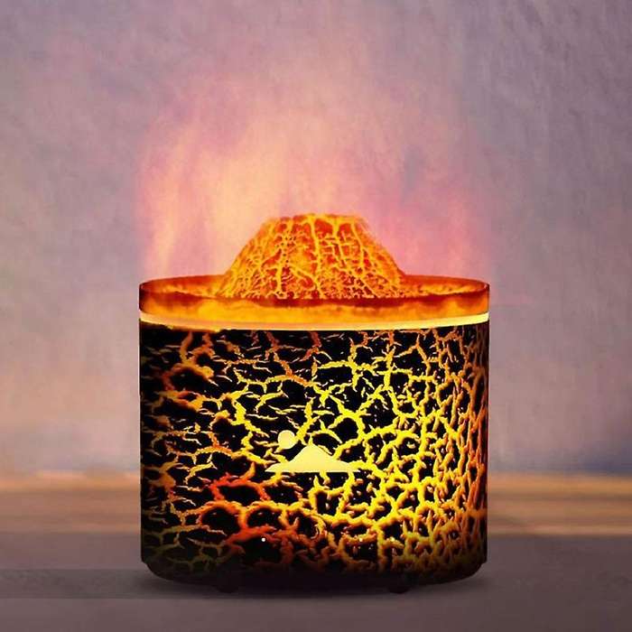 Usb Volcano-flame Air Mini Humidifier Aromatherapy Machine Essential Oil Diffuser for Fragrance Mist