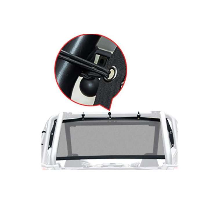 Utv Soft Rear Window Mesh Mesh Rear Panel Sunshade Mesh Beach Supplies for Rzr Xp Turbo 15-22