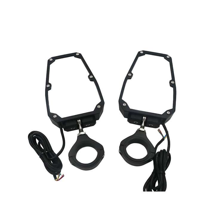 Utv Rear-view Mirror Automotive Supplies Three-color Rear-view Mirror with Light Side Rear-view Mir