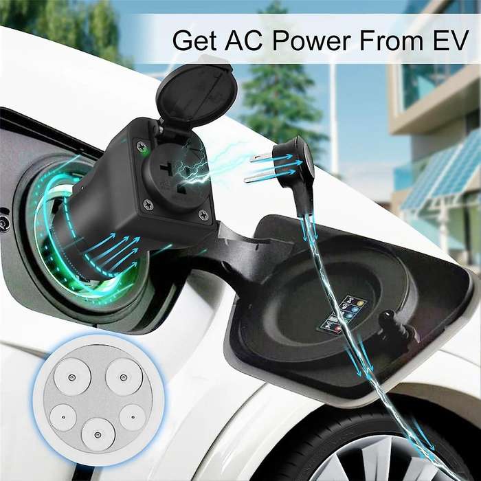 V2l Discharge for Type 1 Car Discharge Ev Cable Adapter for for Type1 Vehicle V2l
