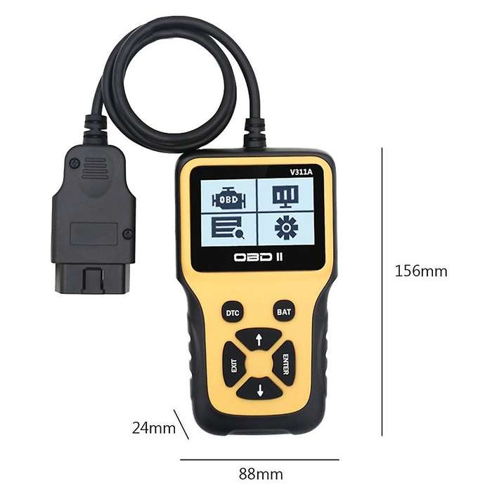 V311A OBD II Scanner Car Diagnostic Tool Car Fault Code Reader for All 1996 and Newer OBD II Complia