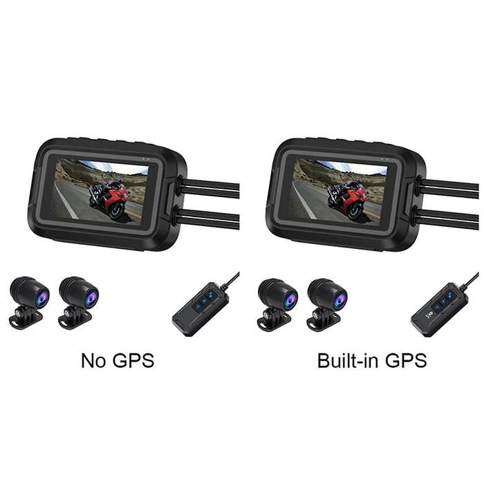 V9 Motorcycle Dashcam WiFi 1080P Front Rear Camera Waterproof Motorcycle Video Recorder Camera with
