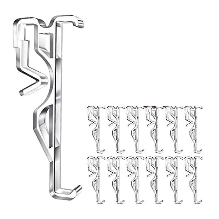 Valance Clips, Clear Plastic Valance Clips(12 Pcs)
