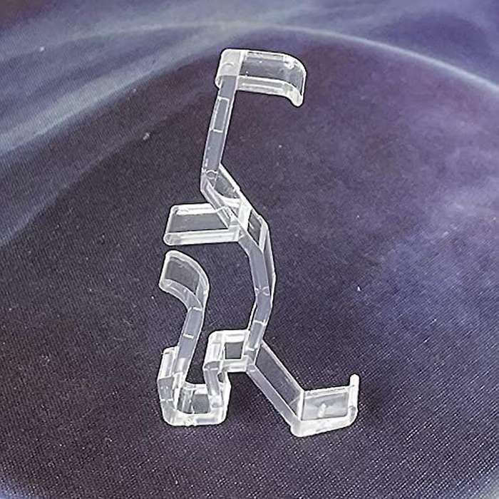 Valance Clips Clear Plastic Retainer Holder for Window Blind Valance,horizontal Faux & Wood Blinds
