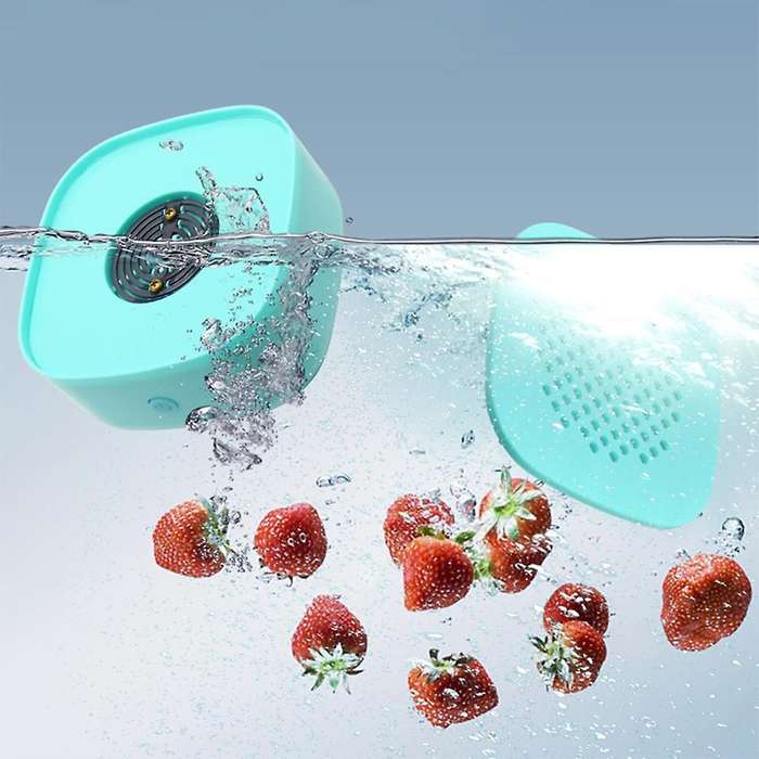 Vegetable Cleaning Machine Portable Ultrasonic Washing Mini Fruit Cleaner USB Kitchen Multifunctiona