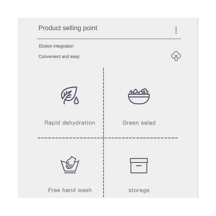 Vegetable Dehydrator Press Quick Cleaning Dryer Fruit and Vegetable Dry and Wet Separation Draining