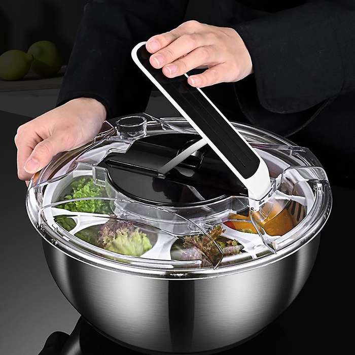 Vegetable Fruits Dryer Salad Spinner Lettuce Spinner Storage Drying Machine Useful Vegetable Dehydr