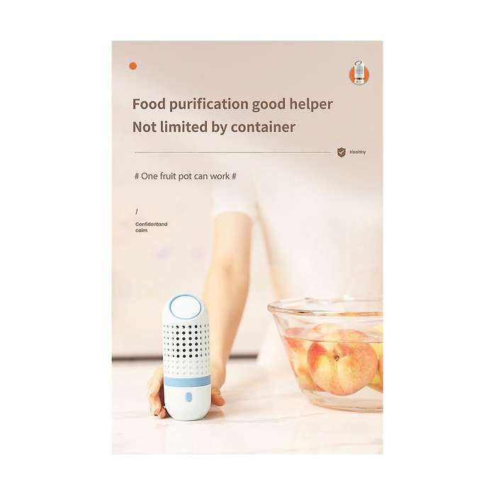 Vegetable Desinfectante Capsule Shape Portable Ultrasonic Fruit Food Purifier Household Kitchen Foo