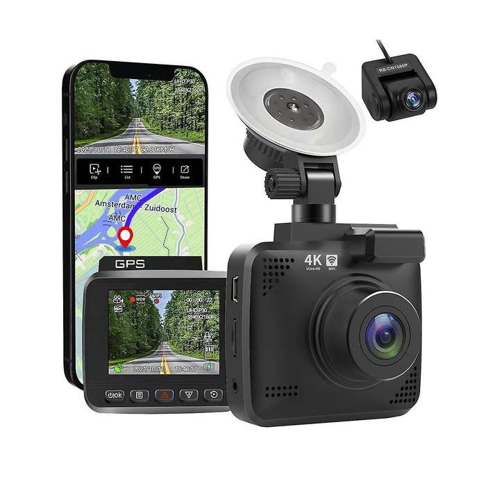 Vehicle Dvr 2k 1080p Wifi Gps Front and Rear View Camera Hd Driving Recorder Night Vision Driving R