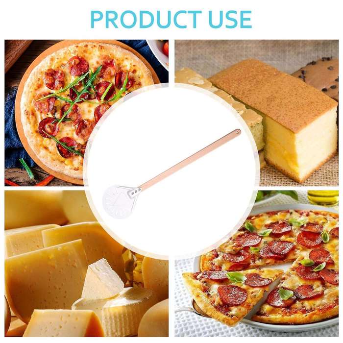 8 Inch Perforated Pizza Turning Peel Pizza Shovel