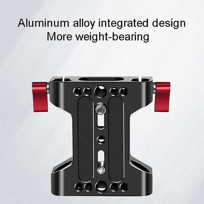 Multifunction Camera Base Plate with Rod Rail Clamp for Dslr Camera