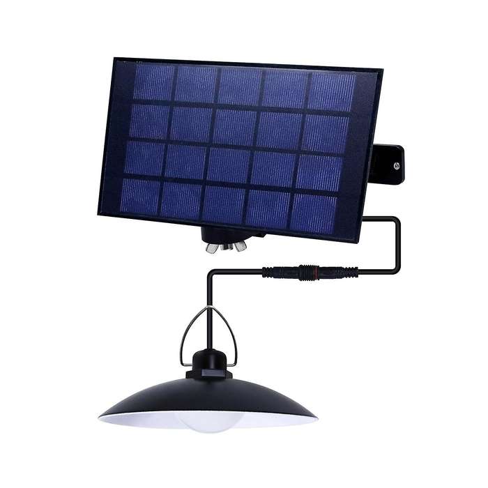 Solar Light Portable Camping Lamp Outdoor Single Head Warm White 15w