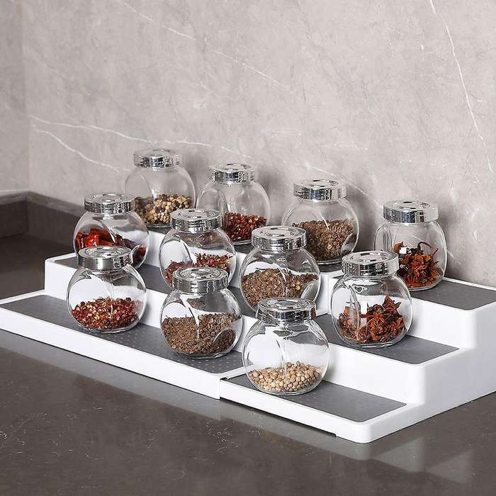 Spice Rack Kitchen Non Slip Seasoning Storage Stand-3 Tier
