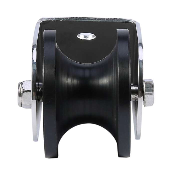 Marine Stainless Steel Boat Bow Anchor Roller Bracket Rollers(black)