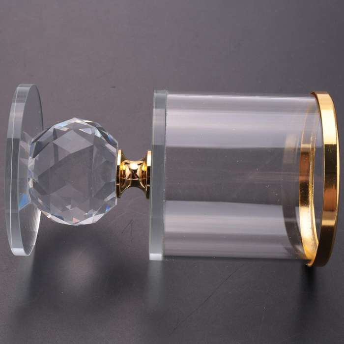 Crystal Pillar Candle Holder Glass Candle Holder Tealight Holder S