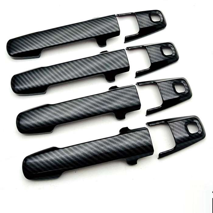 For Suzuki Spacia Gear Mk532 Car Carbon Fiber Door Handle Cover Trim