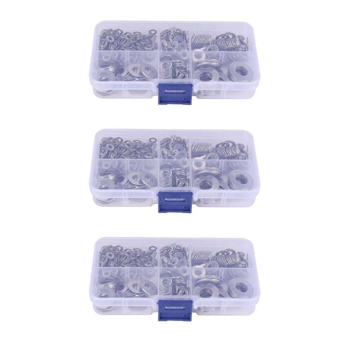 1980 Pcs M3 M4 M5 M6 M8 M10 Washer Spacers Stainless Steel Kit