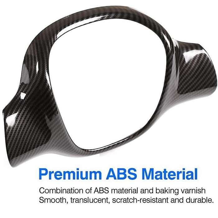 For Benz Smart 2009-2015 Car Steering Wheel Panel Cover,carbon Fiber