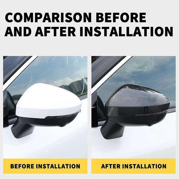 Carbon Fiber Car Rearview Mirror Cover for Nissan X-trail Rogue 2021