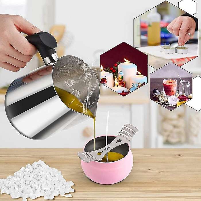 Diy Candle Making Kit for Adults, with Candle Wax Pot (35oz/1000ml)