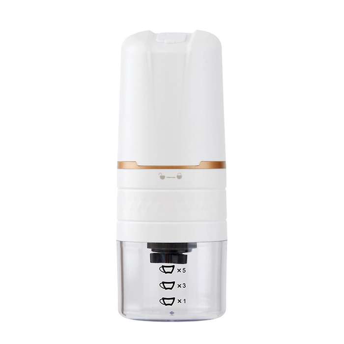 Electric Coffee Grinder Automatic Beans Mill Espresso Machine White