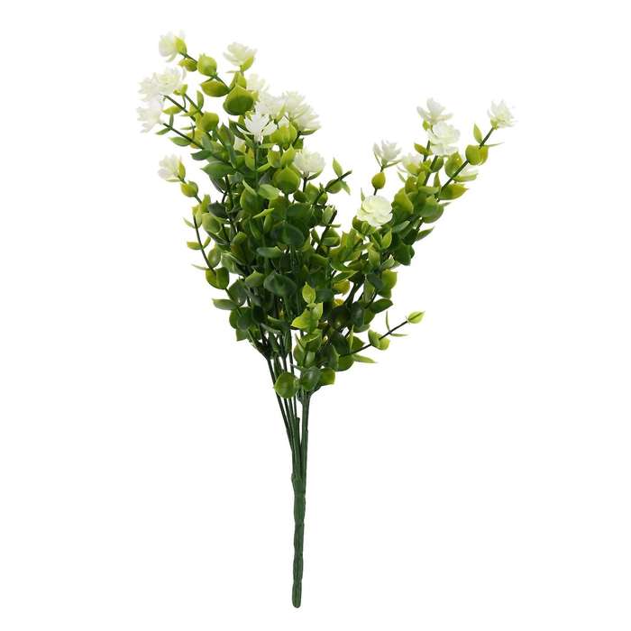 15 Bundles Artificial Flowers Faux Uv Resistant for Vase Hanging