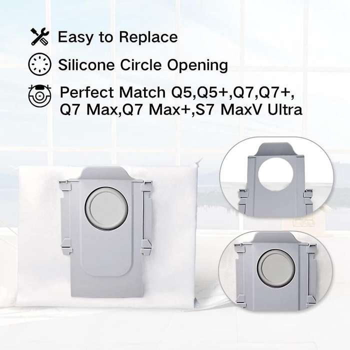 Dust Bags Collector Sets for Xiaomi Roborock S7 Maxv Ultra Q5+ Q7+
