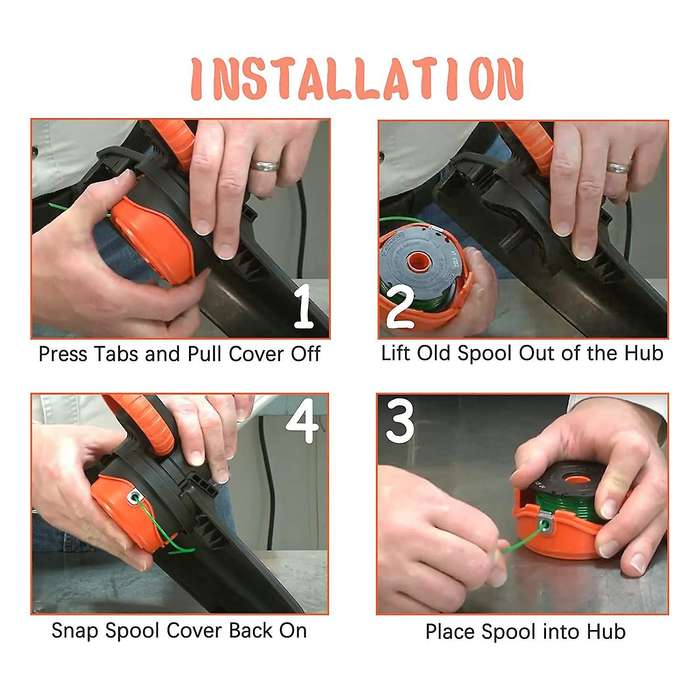 Replacement Spool for Black Trimmer Spool, Auto Feed Trimmer Line