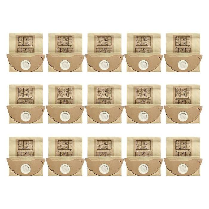 15pcs Vacuum Dust Paper Bag for Karcher Wd2250 A2004 A2054 Mv2 Robot