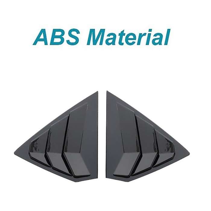 2pcs for Buick Regal 2017-2021 Rear Window Louver Cover, Bright Black