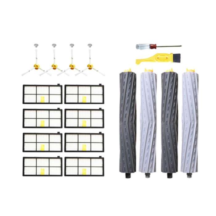 1set Roller Brushes + Hepa Filters Kit for Irobot Roomba