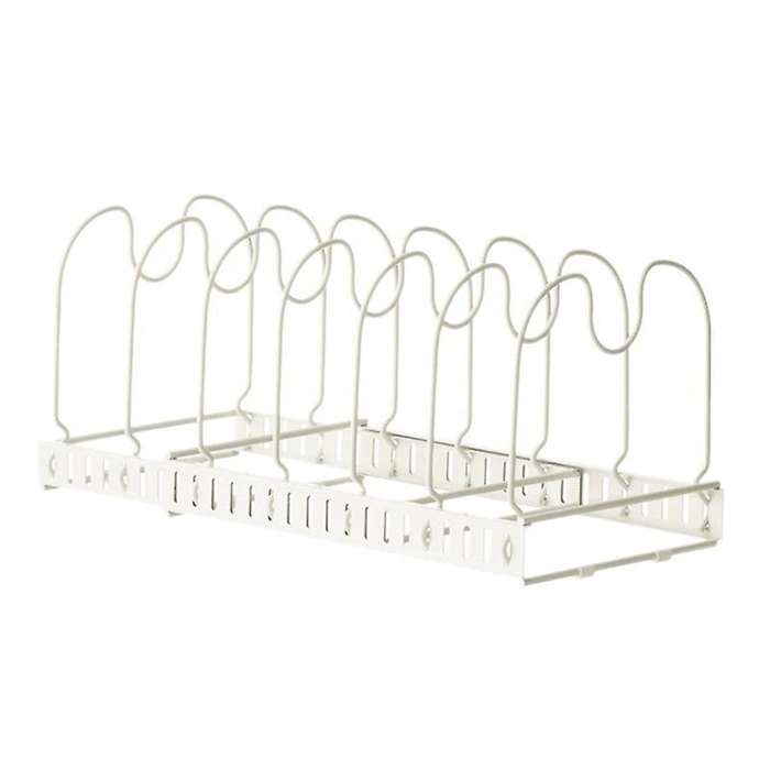 Adjustable Kitchen Shelves Metal Drying Pot Rack Cover Lid Rest Stand