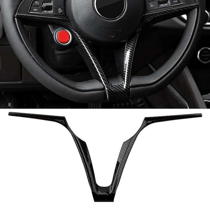 Steering Wheel Cover Trim for Alfa Romeo Giulia Stelvio 2017-2019