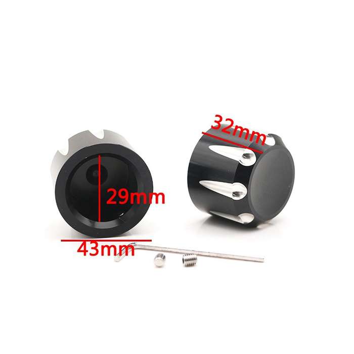 Front Axle Cap Nut Cover for Electra Glide Sportster Dyna