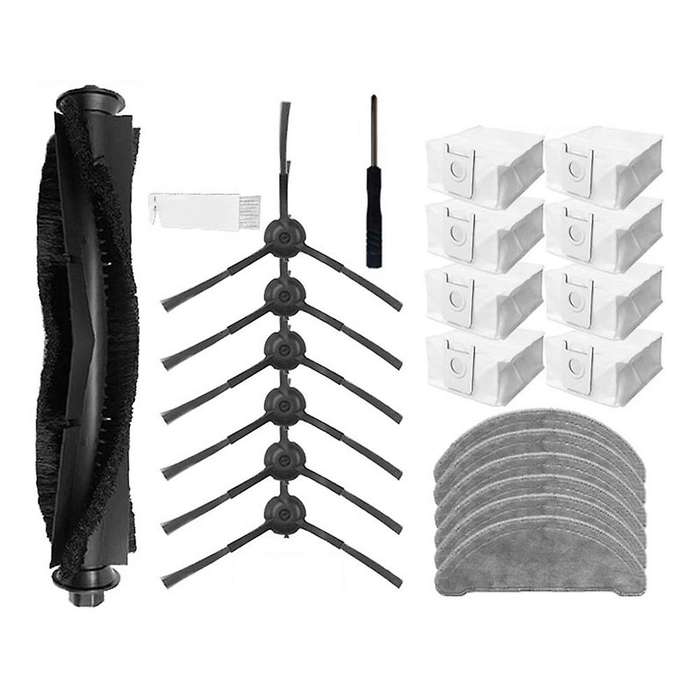 For Xiaomi Roidmi Eve Plus Roll Brush Side Brush Mop Cloth Parts