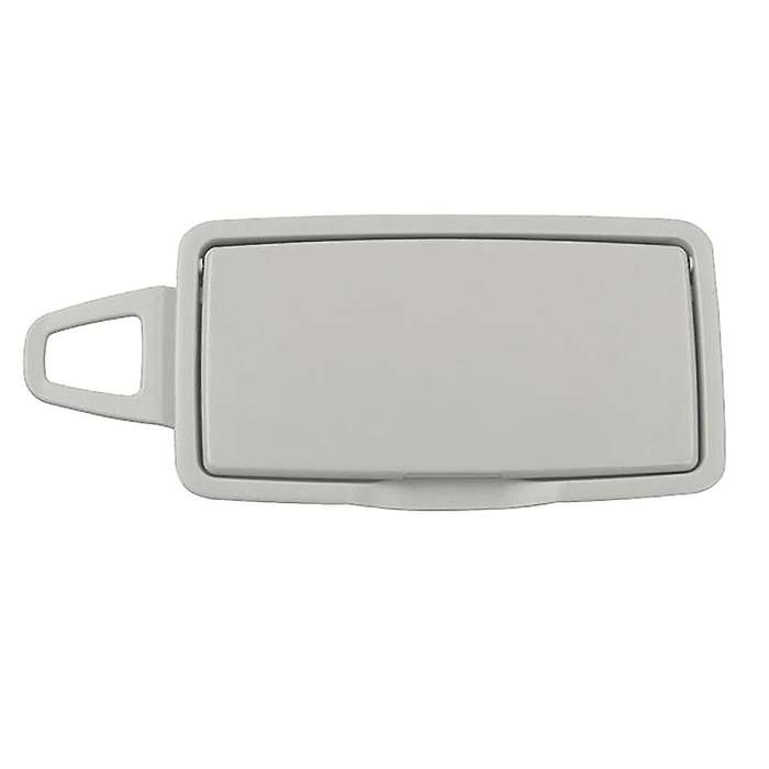 Car Front Right Sun Shade Visor Makeup Cosmetic Mirror Cover Grey