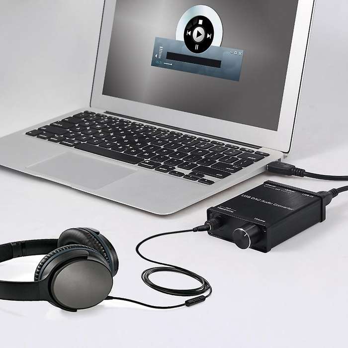 Dac Audio Converter Adapter with Headphone Amplifier Usb to Coaxial