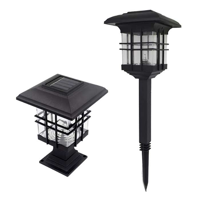 Post Column Lamp Waterproof Landscape Garden Solar Light,warm Light