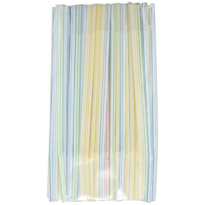 2000pcs Disposable Flexible Straws Plastic Drinking Supplies