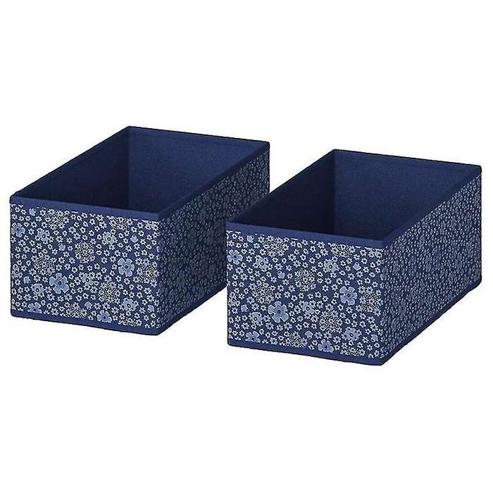 Foldable Storage Box Clothes Underwear Socks Storage Cases (blue)