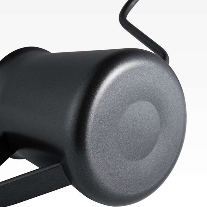 Stainless Steel 4mm Spout Black with Lid 400ml Coffee Kettle Teapot