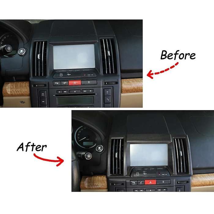 For 2007-2012 Land Rover Freelander 2 Car Gps Screen Frame Trim