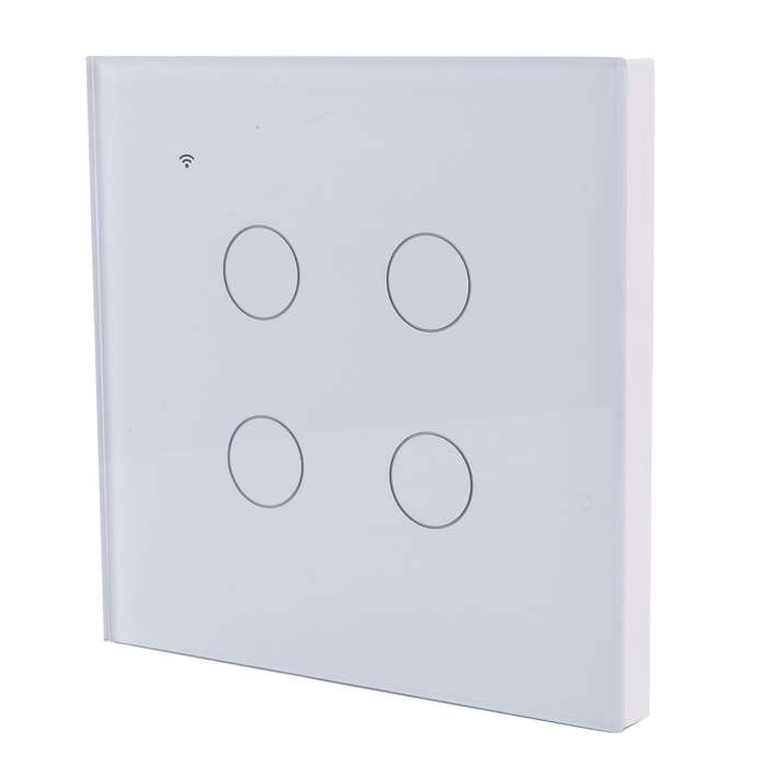 Wifi Smart Wall Light Press Panel Switch,for Alexa & Google Assistant