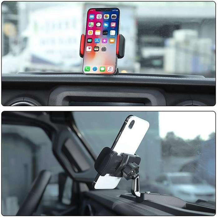 Phone Holder Storage Tray for 2018-2022 Jeep Wrangler Jl Black