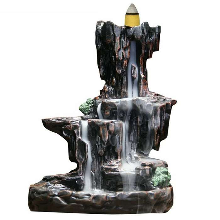 Incense Waterfall Burner Keep Refreshing Backflow Incense Burner