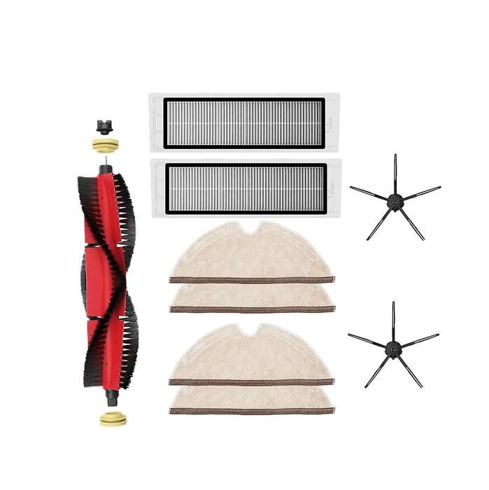 Detachable Main Brush + Side Brush Sweeper Mop Cloths Screwdriver